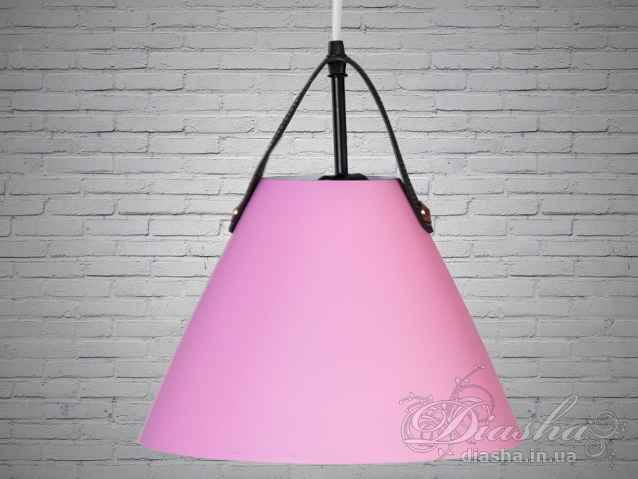 Яскравий, дизайнерський, шляхетний вінтажний світильник-підвіс, рожевого кольору
